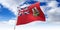 Bermuda - waving flag - 3D illustration