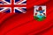 Bermuda waving flag illustration.