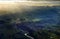 Bern and Alps aerial view