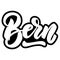 Bern capital of Switzerland. Lettering phrase on white background. Design element for poster, banner, t shirt, emblem. Vector