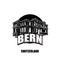 Bern, switzerland, black and white logo