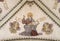 BERN, SWITZERLAND - JUNY 27, 2022: The fresco of St. Luke the Evangelist in church Peter und Paul kirche from 19. cent