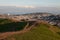 The bernal heights hill offers a great view of the city