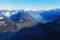 Bernese Apline city of Interlaken in winter Swiss Alpine mounts