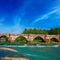 Bernesga river bridge in Leon Way of Saint James