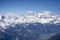 Bernina range from Poschiavo valley, Valtellina, Italy