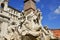 Bernini\'s famous Fountain of Four Rivers in Rome