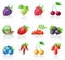 Berries icon set.