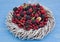 Berry assortment - raspberries, blackberries, currants