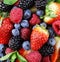 Berry assortment - raspberries, blackberries, strawberries, blueberry