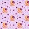 Berry Baby Basket Vector Seamless Pattern