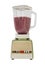 Berry Banana Smoothie in Vintage Blender Isolated