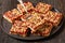 Berry Bars with Rolled Oat and Nut Topping