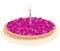 Berry birthday cake vector