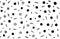 Berry and branch simple pattern. Black and white forest floral b