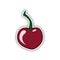 Berry cherry sticker. Vector, esp10.