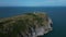 Berry Head, South Devon, England: DRONE VIEWS: Berry Head peninsula and quarry (Clip 11)