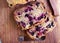 Berry, mint and spelt flour teacake,