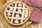 Berry pie. Fresh Baked Berry Pie with Lattice Crus