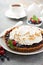 Berry tart with meringue