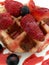 Berry waffle