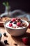 Berry Yogurt Parfait with Crunchy Granola and Fresh Berries