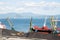 Berths with coal at the port of Nakhodka