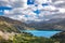 Bertran lake and mountains beautiful landscape, Chile, Patagonia, South America