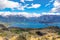 Bertran lake and mountains beautiful landscape, Chile, Patagonia, South America