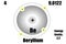 Beryllium atom, with mass and energy levels.