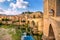 Besalu, Girona, Catalonia, Spain. Famous landmark.