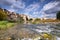 Besalu medieval village landscape