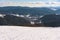 Beskid mountains seen from Jaworzyna Krynicka ski slope