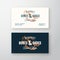 Bespoke Boots Retro Vector Sign, Symbol or Logo and Business Card Template. Vintage Men Shoe Sketch with Typography and