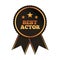 Best actor award rosette ribbon image