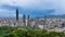 The Best Aerial View to the Panorama of Taipei City, Taiwan