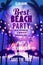 Best Beach Party Template, Night Beach Palms Poster, Flyer