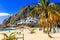 Best beaches of Tenerife - Las Teresitas near Santa Cruz. Canary islands