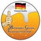 Best beer, brewed in Germany stamp for print