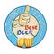 Best beer, Tradition and quality - printable sticker