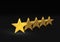 Best of the Best - Five Gold Stars on a Dark Background