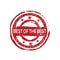 `Best of the best` vector rubber stamp