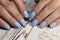 the best blue manicure