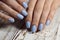 the best blue manicure