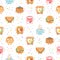 Best breakfast ever seamless pattern