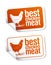 Best chicken meat stickers