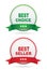 Best choice and bestseller labels