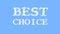 Best Choice cloud text effect sky isolated background
