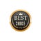 Best choice golden badge and shop sale label