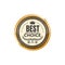 Best choice golden badge and shop sale label